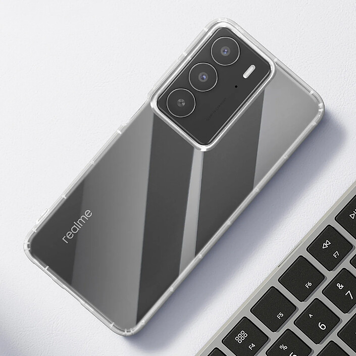 Acheter Avizar Coque pour Realme 14x / C75 en Silicone avec Coins Renforcés Antichocs Transparent