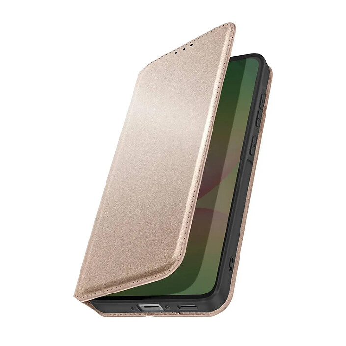 Avizar Étui Clapet pour Galaxy A56 / A36 Magnétique avec Porte-carte Dorée
