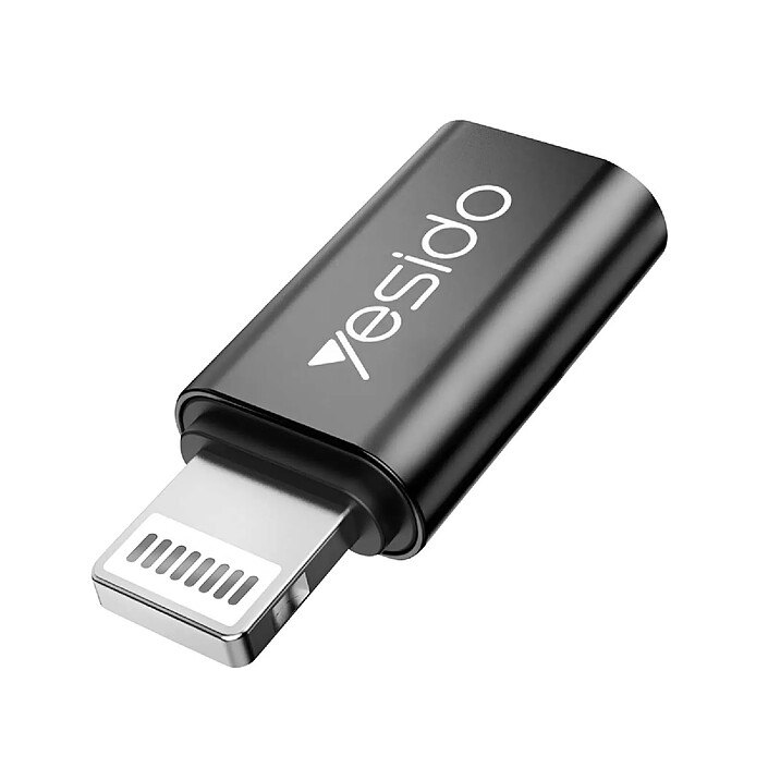 Acheter Yesido Adaptateur USB-C vers Lightning pour iPhone iPad Transfert et Charge Rapide Noir / Argent