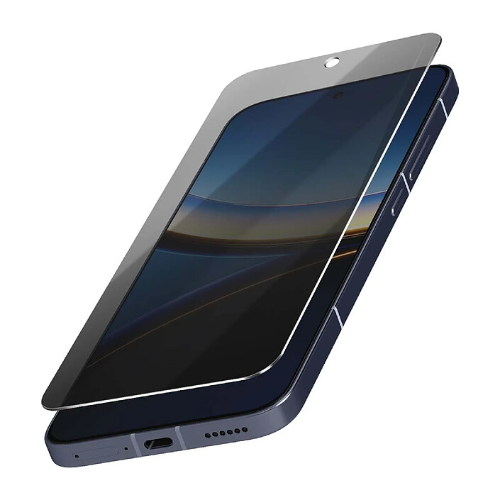 Avizar Verre Trempé pour Poco F7 Ultra F7 Pro avec Filtre Confidentialité Noir transparent