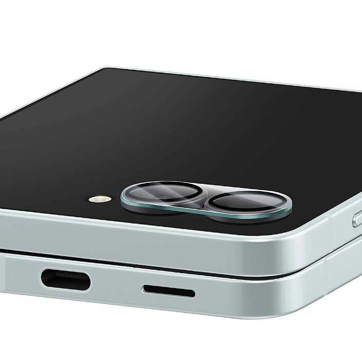iMak Verre Trempé pour Caméra Galaxy Z Flip 7 Antichoc Anti Rayures Noir transparent pas cher