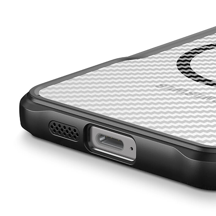 Acheter Avizar Coque pour Samsung Galaxy S24 Antichocs MagSafe Effet Carbone
