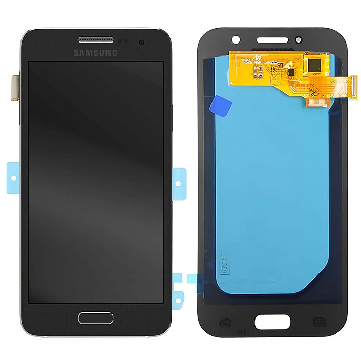 Clappio Écran OLED avec Tactile Complet pour Galaxy A5 2017 A520F avec Connecteur Nappes Noir