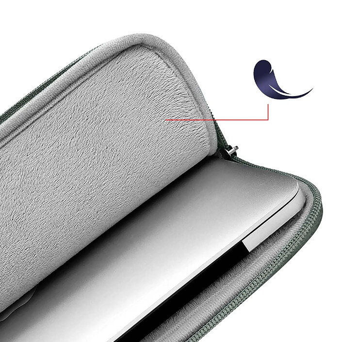 Acheter wiwu Housse Zero Sleeve Ultra Fine pour Laptop MacBook Pro 16" Doublure Antichoc Gris