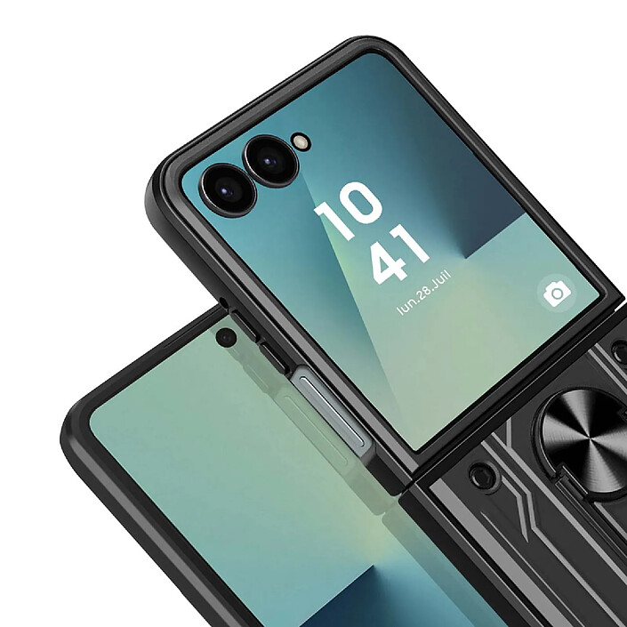 Acheter Avizar Coque pour Samsung Galaxy Z Flip 7 Antichoc avec Support Bague Magnétique