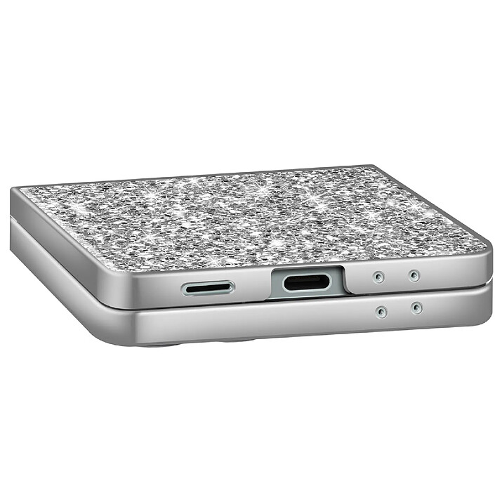 Acheter Avizar Coque pour Samsung Galaxy Z Flip 7 Pailletée Scintillante Ultra-Chic Argent