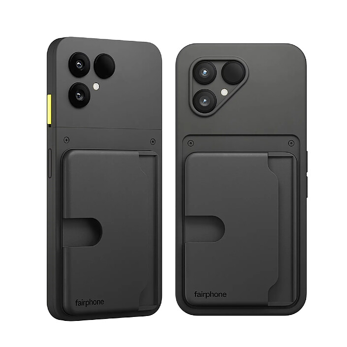 Avis Fairphone Porte-Cartes pour Fairphone 6 Modulaire en Plastique 3 Cartes Noir