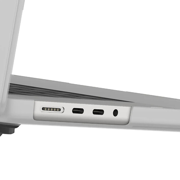 Avizar Coque de Protection 360° pour MacBook Pro 16" avec Support Intégré Blanc pas cher