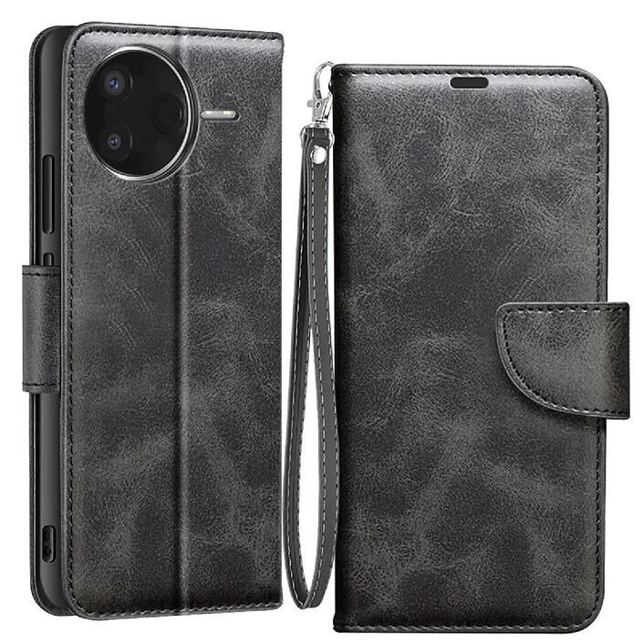 Avis Avizar Étui Portefeuille pour Xiaomi Poco F7 Ultra / F7 Pro avec Dragonne Noir