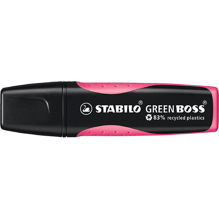 Avis STABILO Surligneur GREEN BOSS Pointe Biseautée 2-5 mm Rose x 10