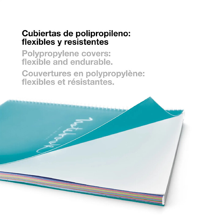 Avis MIQUELRIUS Cahier A4 Carnet Emotions 80 Feuilles 90 g/m² Séyès Spirale Perforation 4 trous, Bleu ciel