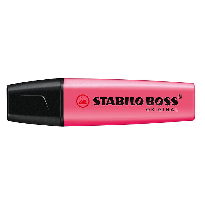STABILO Surligneur BOSS ORIGINAL Rechargeable Pointe Biseautée 2-5 mm - rose x 10