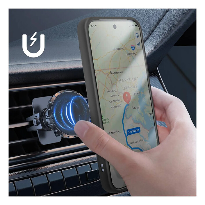 Avizar Coque pour Google Pixel 10 Pro XL Antichoc avec Bague Magnétique Noir pas cher