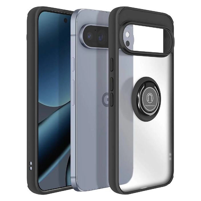 Avizar Coque pour Google Pixel 10 Pro XL Antichoc avec Bague Magnétique Noir