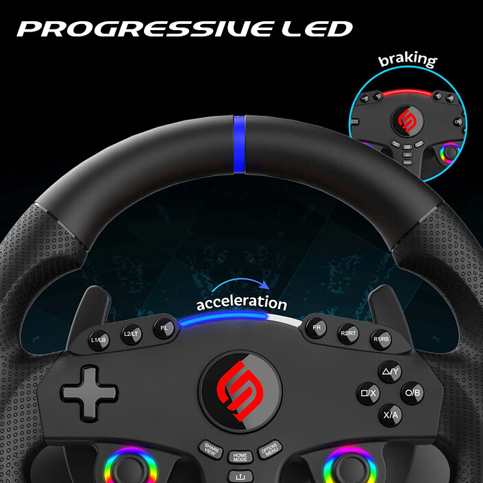 Subsonic ? Volant Superdrive 270 GT-5 compatible PS5 et PC pas cher