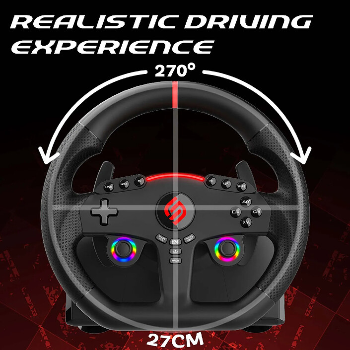 Avis Subsonic ? Volant Superdrive 270 GT pour Switch 2 / Switch, PS4, PC et Xbox