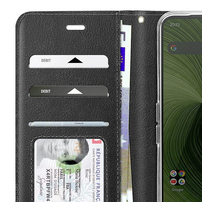 Acheter Avizar Étui à Clapet pour Fairphone 6 avec Porte Cartes Intégré Support Vidéo Noir