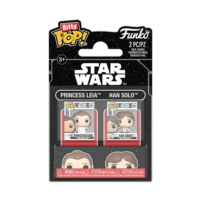 Star Wars Episode V : L'Empire contre-attaque - Pack 2 figurines Bitty POP! L & H 2,5 cm