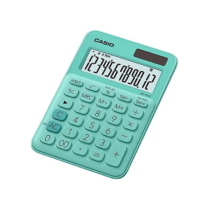 CASIO Calculatrice MS-20UC-GN vert