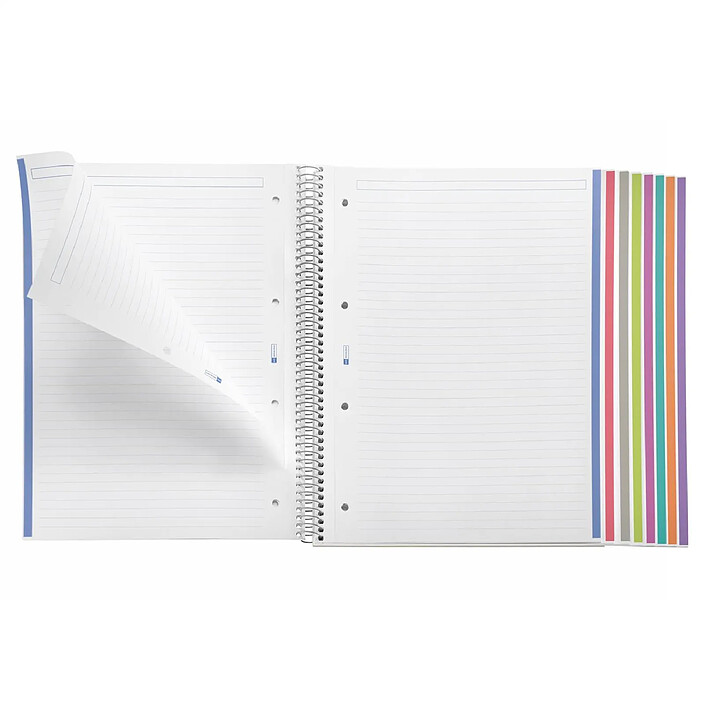 Acheter MIQUELRIUS Cahier A4 Notebook The Original Polypro Opaque Ligné 7mm 4 Perf 200 F 70g Noir