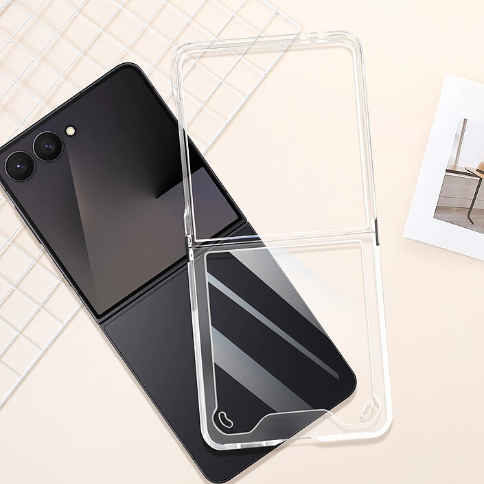 Avis Avizar Coque pour Samsung Galaxy Z Flip 7 Rigide et Pliable avec Charnière Transparent