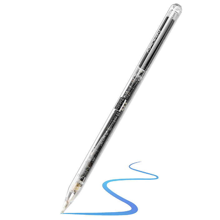 Apokin Stylet Bluetooth iPad Pro Rejet de Paume Autonomie 8h Charge Magnétique Rapide Transparent
