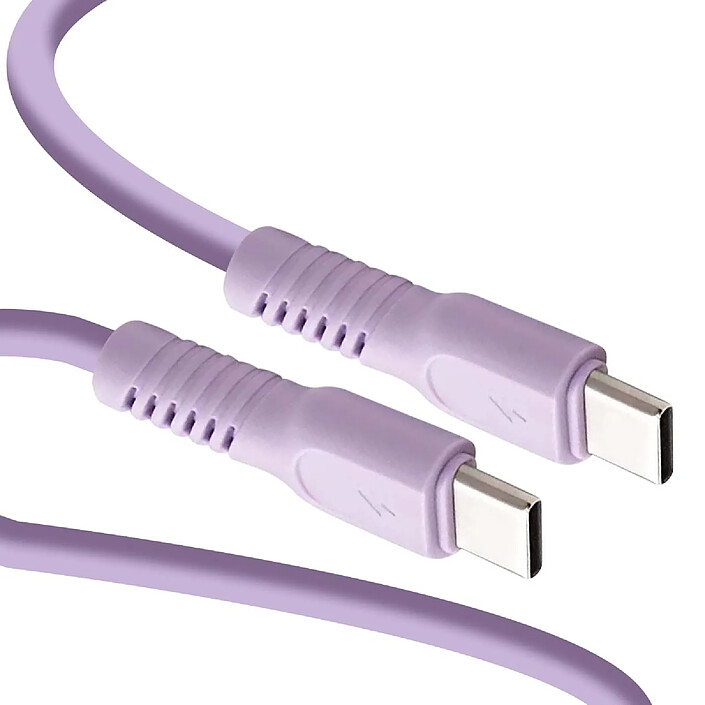 Avis Forever Câble de Charge 3A et Synchro USB-C vers USB-C 60W 1,8m Violet