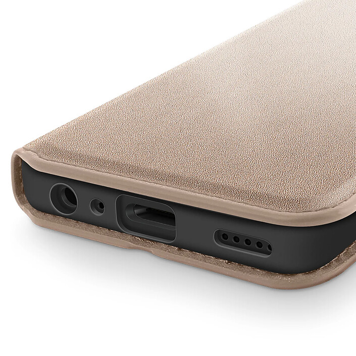 Avizar Étui Portefeuille à Clapet Magnétique pour Xiaomi Redmi 15C avec Support Vidéo Dorée pas cher