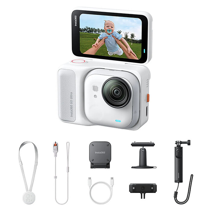 INSTA360 GO Ultra Creator Bundle Blanc Arctique