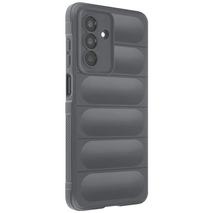 Avizar Coque en Silicone pour Samsung Galaxy A17 Design Texturé en Relief Soft-Touch Gris foncé
