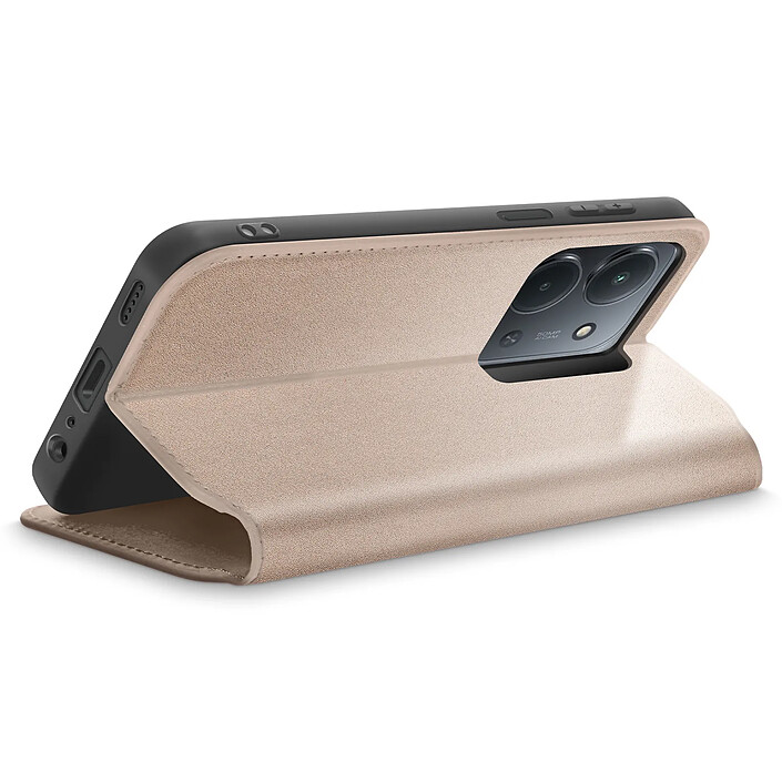 Avis Avizar Étui Portefeuille à Clapet Magnétique pour Xiaomi Redmi 15C avec Support Vidéo Dorée