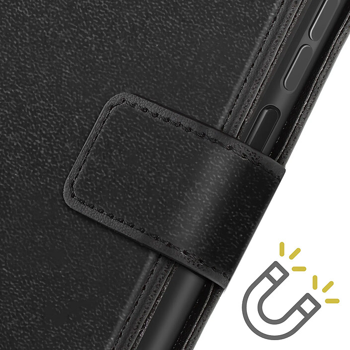 Fairplay Étui Portefeuille pour Honor 400 Smart avec Languette Magnétique et Support Noir pas cher