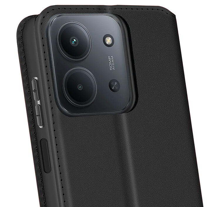 Acheter Avizar Étui Portefeuille à Clapet Magnétique pour Xiaomi Redmi 15C avec Support Vidéo Noir