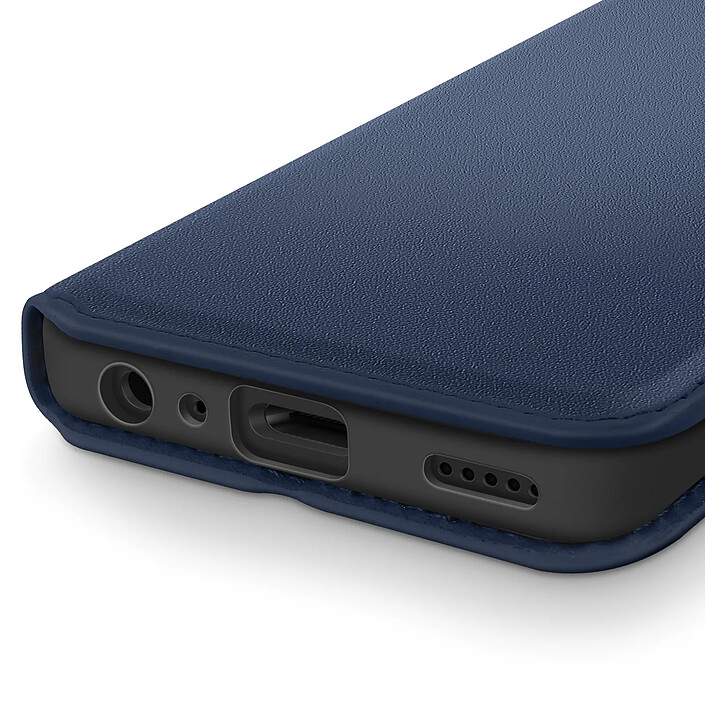 Avizar Étui Portefeuille à Clapet Magnétique pour Xiaomi Redmi 15C avec Support Vidéo Bleu nuit pas cher