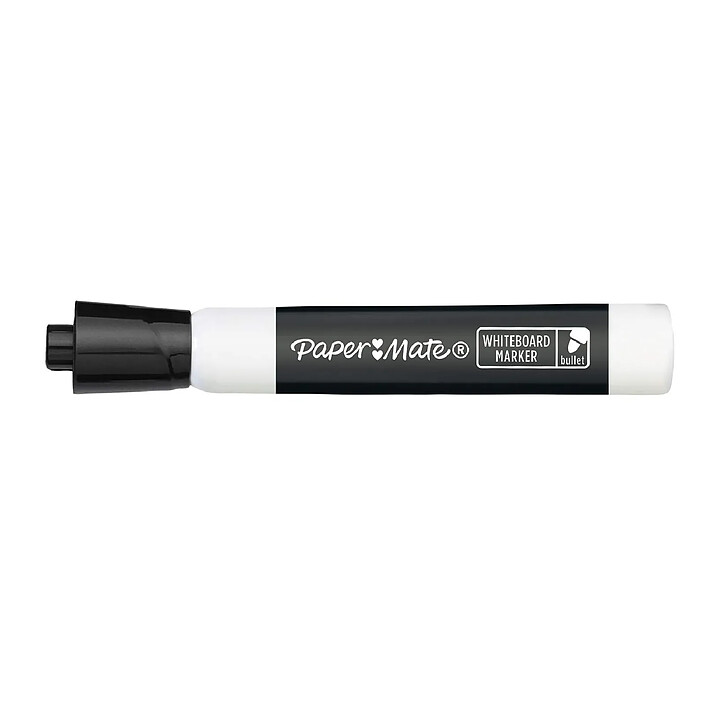Avis PAPER MATE Marqueur tableau blanc, pointe ogive, noir x 12