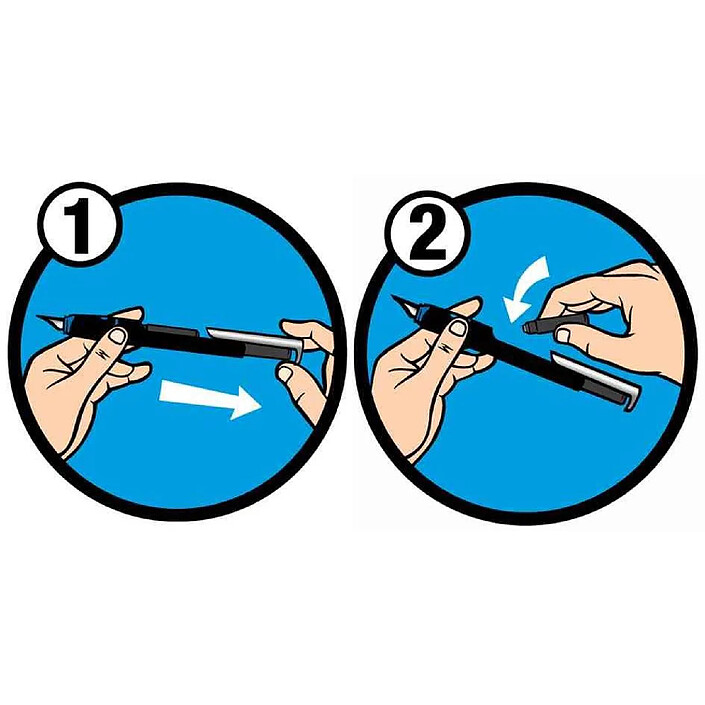 Avis MAPED Stylo plume Reload Pointe moyenne coloris aléatoire