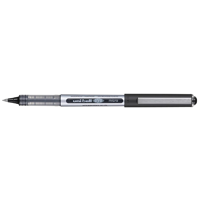 UNI-BALL Stylo Roller Encre Liquide Recyclé EYE Micro UB150E Pointe Fine Noir x 12