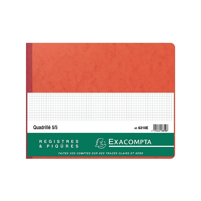 EXACOMPTA Piqûre 25x32cm 5x5 folioté 80 pages Coloris Aléatoire