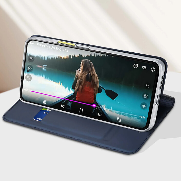 Avis Dux Ducis Étui Portefeuille pour Fairphone 6 Clapet Magnétique avec Support Bleu nuit