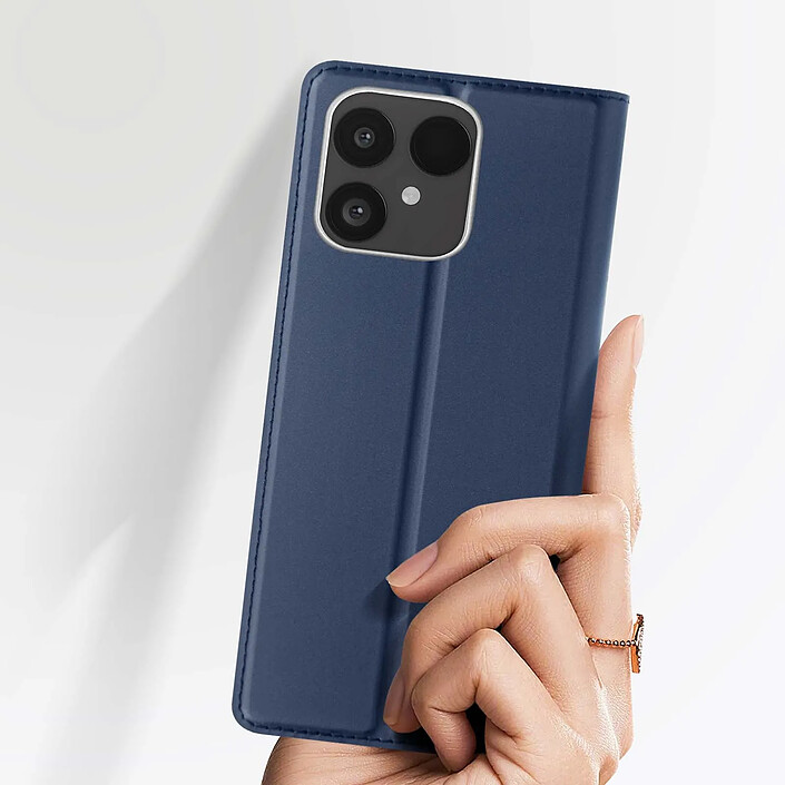 Acheter Dux Ducis Étui Portefeuille pour Fairphone 6 Clapet Magnétique avec Support Bleu nuit