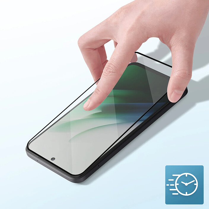 Avizar Protection d'Écran Verre Trempé pour Xiaomi Redmi 15 5G Anti-Rayures 2.5D Noir transparent pas cher