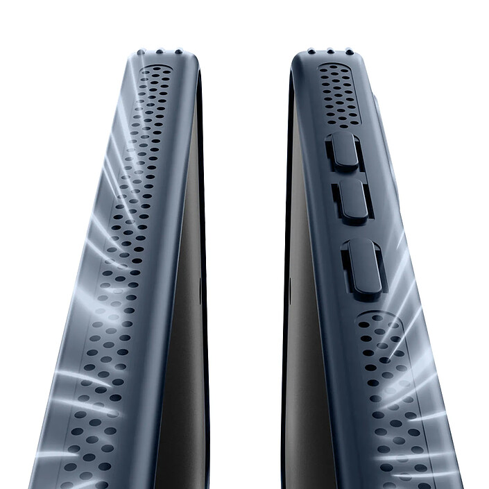 Abeel Coque pour Oppo Reno 14 Compatible MagSafe Double Protection Caméra Bleu pas cher