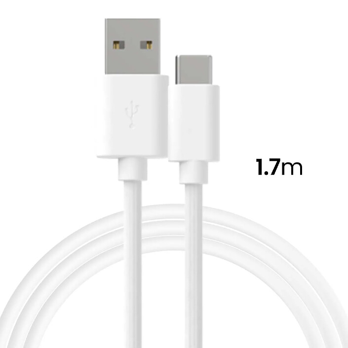 Acheter Jaym Pack de Charge Chargeur Secteur USB-A 2.4A avec Câble USB-A vers USB-C 1.5m Blanc