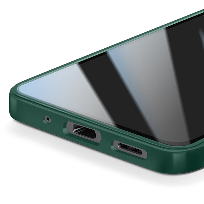 Avizar Coque Intégrale pour Galaxy A17 avec Contour en Silicone et Membrane Tactile Vert pas cher