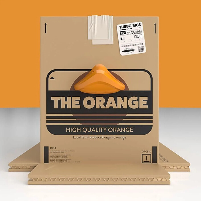 Metal Gear Solid - Figurine Tubbz The Orange Box Boxed Edition 10 cm