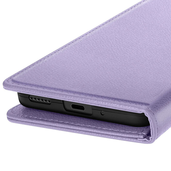 Avizar Étui Portefeuille pour Xiaomi Redmi 15C Magnetique avec Dragonne et Support Violet clair pas cher