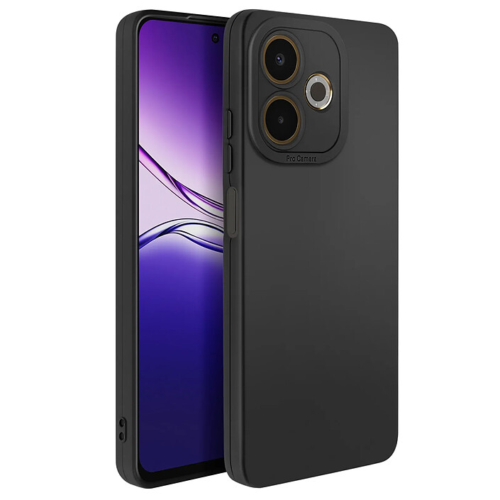 Avizar Coque en Silicone Souple pour Oppo A5 Pro avec Renfort Caméra Noir