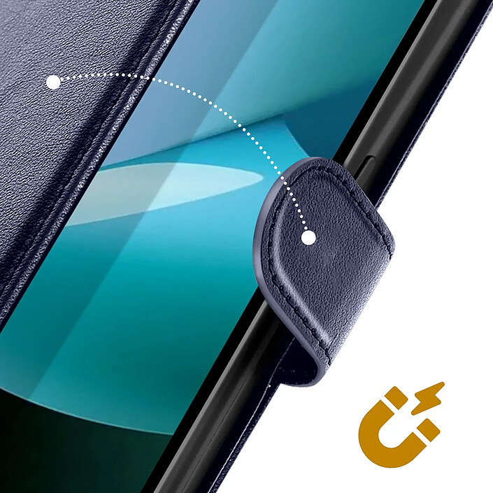 Avis Avizar Étui Portefeuille pour Xiaomi Redmi 15C Magnetique avec Dragonne et Support Bleu roi