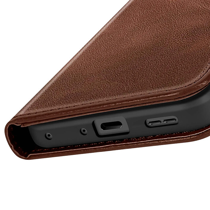 Avizar Étui Folio pour OnePlus Nord CE5 Design Vintage avec Fonction Support Vidéo Marron foncé pas cher