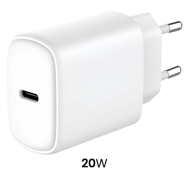 Acheter Jaym Chargeur Secteur Rapide USB-C 20W 3A Power Delivery et PPS Blanc